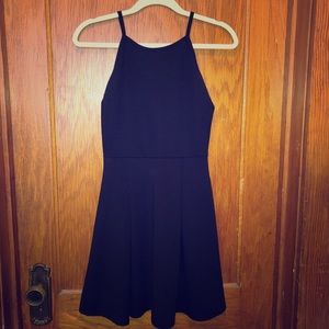 Peplum little black dress